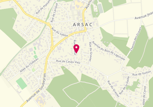 Plan de Jnf' Services, 12 Rue la Fleur, 33460 Arsac