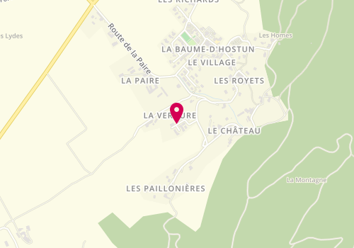Plan de L'Electricien Baumois, 2 Rue Belle Vue, 26730 La Baume-d'Hostun