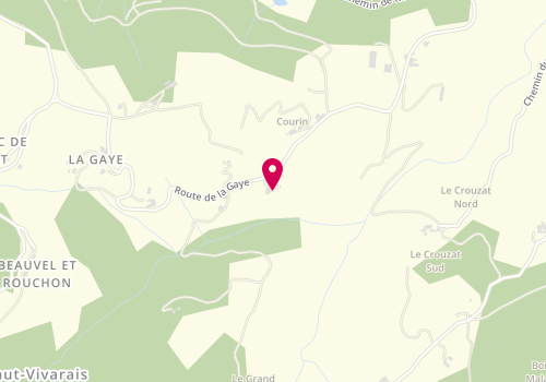 Plan de Idam, Le Petit Courrin 1445 Route Gaye, 07410 Saint-Félicien
