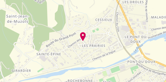 Plan de Duchamp Electricite, 24 Rue du Vigneau, 07300 Saint-Jean-de-Muzols