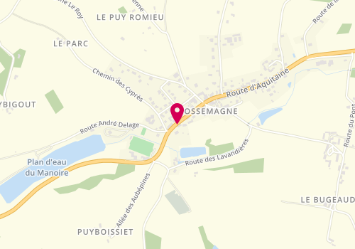 Plan de Thierry Elec 24, Le Bourg
67 Route d'Aquitaine, 24210 Fossemagne