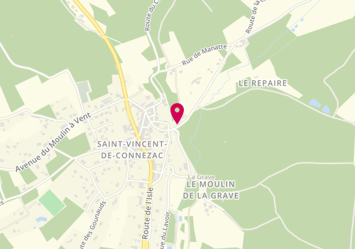 Plan de X M G T, Avenue Moulin de Lachaise, 24190 Saint-Vincent-de-Connezac