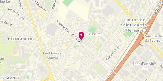 Plan de RDGELEC, 55 avenue Marcel Cachin, 38400 Saint-Martin-d'Hères