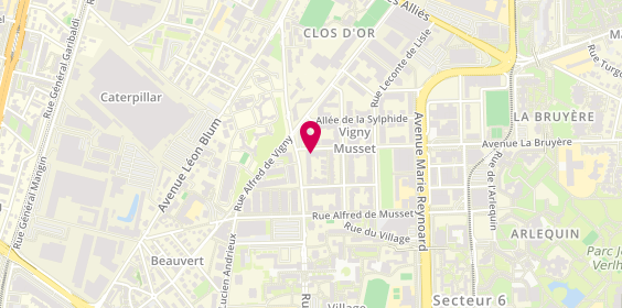 Plan de Eshaiek, 115 Avenue la Bruyère, 38100 Grenoble