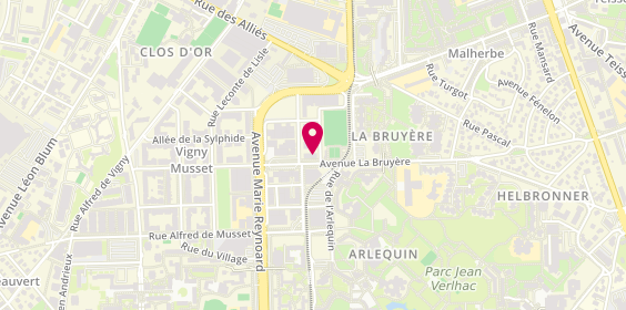 Plan de Ae2G, 70 Avenue la Bruyere, 38100 Grenoble