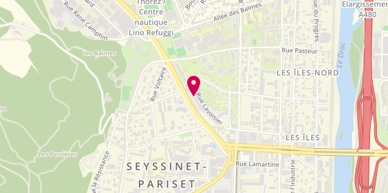 Plan de Arelec38, 13 Boulevard Frères Desaire, 38170 Seyssinet-Pariset