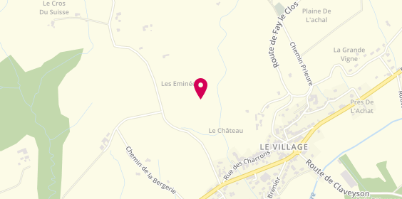 Plan de Claude Grenier, 895 Route de Braille, 26240 La Motte-de-Galaure