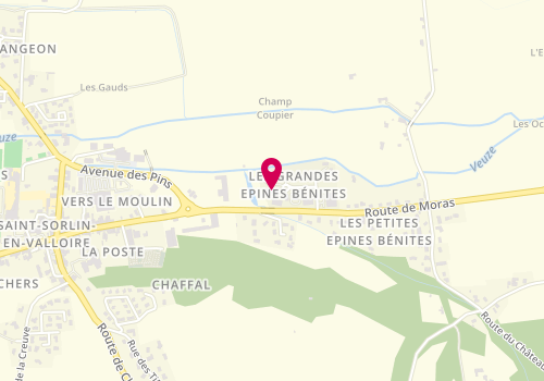 Plan de SEIGY Électricité, Zone Artisanale des Épines Benites, 26210 Saint-Sorlin-en-Valloire