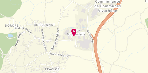 Plan de Génie Electrique Service, Zone Artisanale 
Route de la Boissonnette, 07340 Peaugres