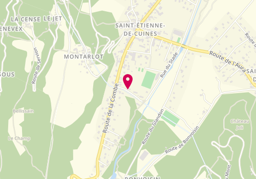 Plan de SDE Solutions et dépannages électriques, 389 Route de la Combe, 73130 Saint-Etienne-de-Cuines