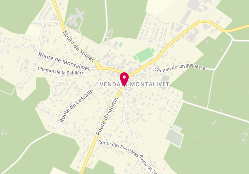 Plan de SENECHAL Martial, 9 Rue Poste, 33930 Vendays-Montalivet