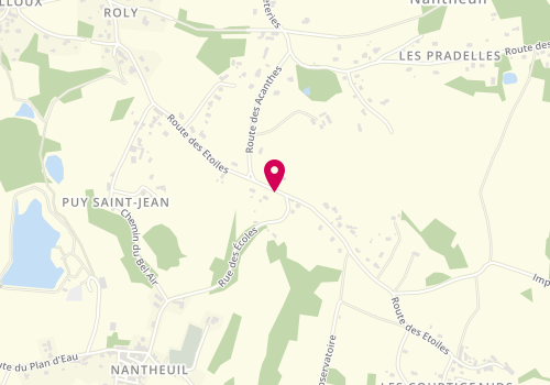 Plan de EURL Fourez, 890 Route des Etoiles, 24800 Nantheuil