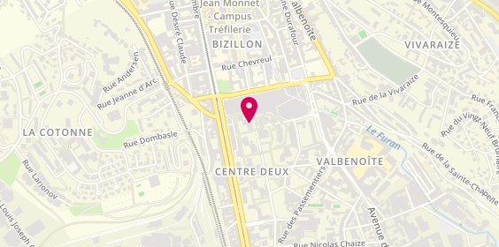 Plan de Ets Cuoq Electricité-Elec'Dépannage, 19 Rue des Docteurs Charcot, 42100 Saint-Étienne