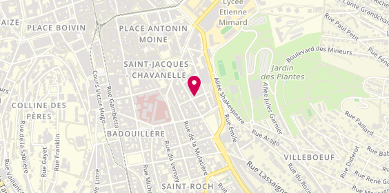 Plan de Cmp Bayle, 13 Rue de l'Epreuve, 42000 Saint-Étienne