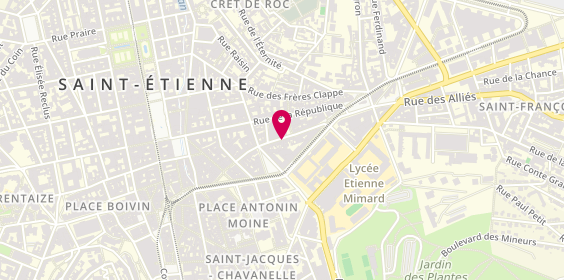 Plan de Electricite Generale Thibaud, 22 Rue Elise Gervais, 42000 Saint-Étienne