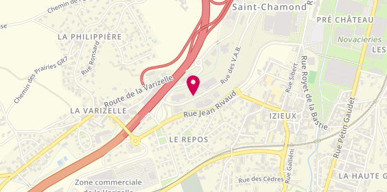 Plan de LGE Electricité, 3 Rue des V.A.B, 42400 Saint-Chamond