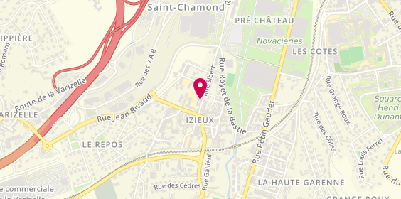 Plan de PGL Electricité, 110 Rue Sibert, 42400 Saint-Chamond