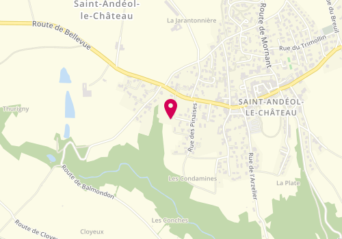 Plan de SEP Habitat, 104 Rue des Pinaises, 69700 Saint-Andéol-le-Château