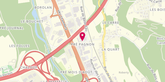 Plan de SSEC Société Savoisienne Exploitation Chauffage, 105 Rue du Pré Pagnon, 73000 Chambéry