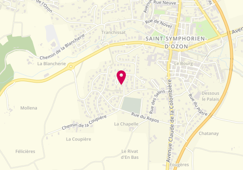 Plan de Lyon Sud Elec, 7 Rue des Bouleaux, 69360 Saint-Symphorien-d'Ozon