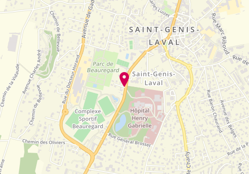 Plan de Rcte, 50 Avenue Marechal Foch, 69230 Saint-Genis-Laval
