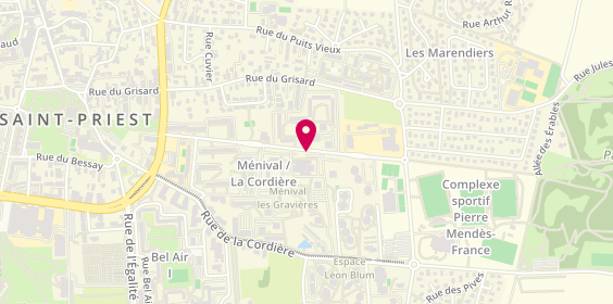 Plan de AMIRAULT Alain, 40 Rue Louis Braille, 69800 Saint-Priest