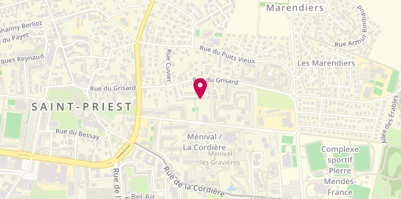 Plan de Le Bonhomme d'Ampere, 19 Rue Marcel Vernay, 69800 Saint-Priest