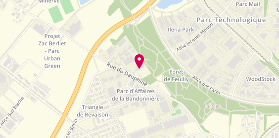 Plan de AT PRO Electricité Alarme Vidéosurveillance, 32 Rue du Dauphiné, 69800 Saint-Priest