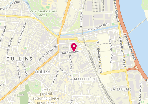 Plan de Nouryelec Oullins, 22 Rue Parmentier, 69600 Oullins-Pierre-Bénite