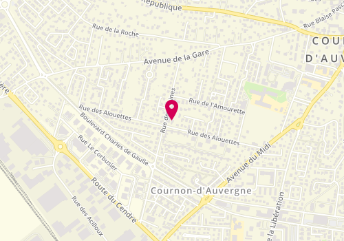 Plan de FERREIRA Jean Michel, 44 Rue des Alouettes, 63800 Cournon-d'Auvergne