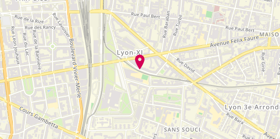Plan de Associes Electriciens et Renovation, 7 Rue Jean Pierre Levy, 69003 Lyon