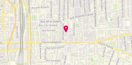 Plan de Eldeco électricien Lyon, 6 Rue Baraban, 69006 Lyon