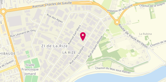 Plan de M2er, 27 Rue Louis Saillant, 69120 Vaulx-en-Velin