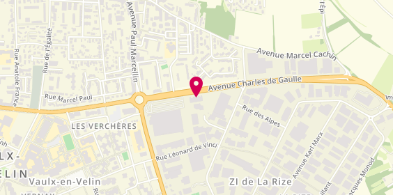 Plan de Artémis Sécurité - Artemis Telecom, 22 Rue Jean-Louis Calderon, 69120 Vaulx-en-Velin
