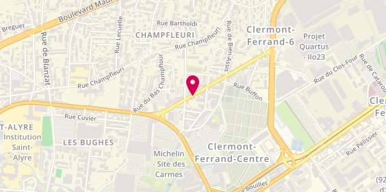 Plan de Hpe, Daubree00 0 18 Avenue Barbier Daubrée, 63100 Clermont-Ferrand