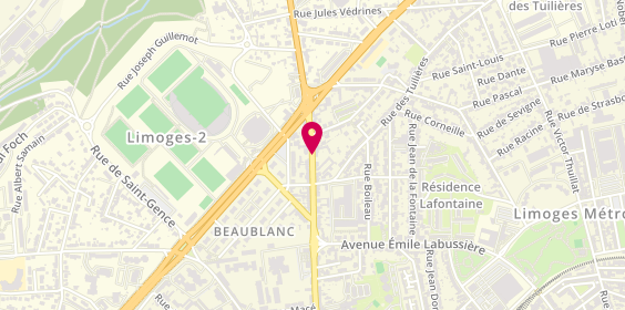 Plan de Multi Depannage Services, 48 Rue de Bellac, 87100 Limoges