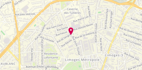 Plan de Cf Electricité, 145 Rue Victor Thuillat, 87100 Limoges
