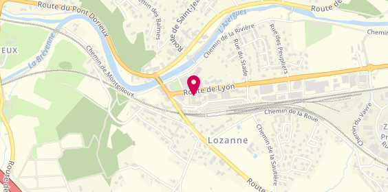 Plan de Renova Entreprise, 120 Route de Lyon, 69380 Lozanne