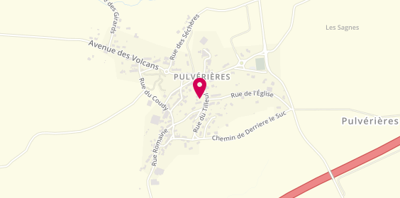 Plan de Auverlec, 4 Rue du Tilleul, 63230 Pulvérières
