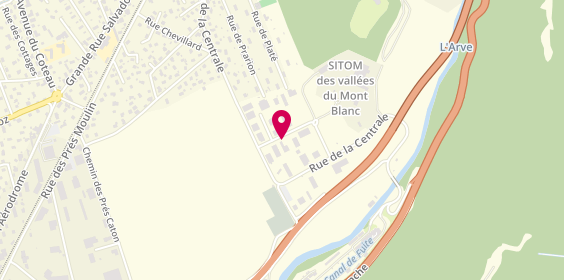 Plan de Xc3 Éléctricité, 80 Rue des Egratz, 74190 Passy