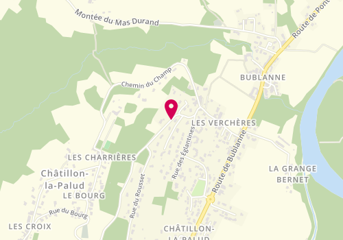 Plan de S2I Phil'harmony Michaud Services, 250 Rue Hermitures, 01320 Châtillon-la-Palud