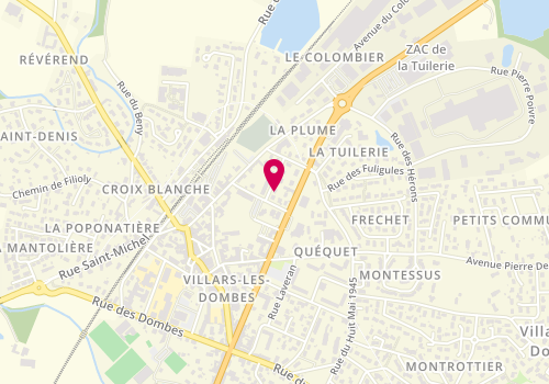 Plan de Entreprise Bailly, 38 Rue du Tilleul, 01330 Villars-les-Dombes