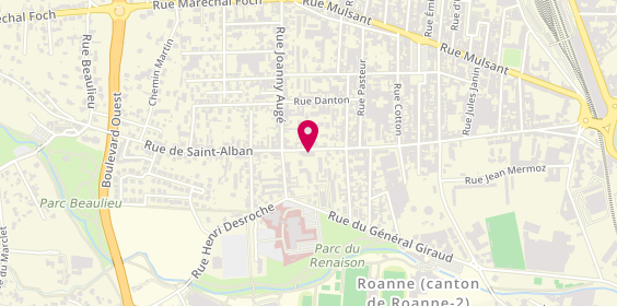 Plan de Tm & Co Elec, 99 Rue Saint Alban, 42300 Roanne