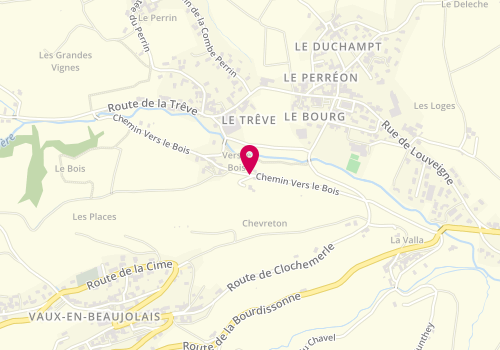 Plan de BURNY Philippe, 594 Chemin Vers le Bois, 69460 Vaux-en-Beaujolais