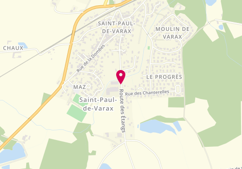 Plan de Foret Cabut, 314 Route Etangs, 01240 Saint-Paul-de-Varax