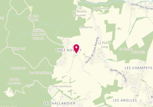 Plan de THABUIS Benoît, Route de Chez Novelly, 74420 Boëge
