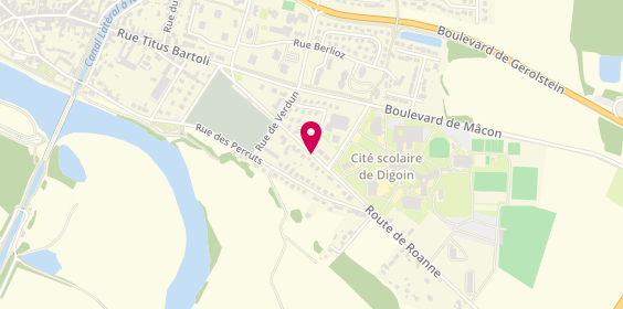 Plan de Serge Michel Elec, 12 Route de Roanne, 71160 Digoin
