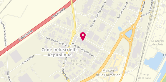 Plan de Brunet Poitiers, 17 Rue de la République, 86000 Poitiers