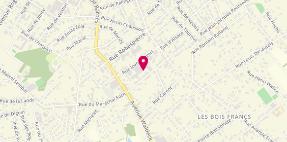 Plan de Durandin, 13 Rue Jean Jacques Rousseau, 71230 Saint-Vallier