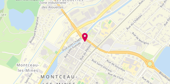 Plan de A.S.T.A.V Antennes Satellites Terrestres Alarmes V, 3 Rue de la République, 71300 Montceau-les-Mines